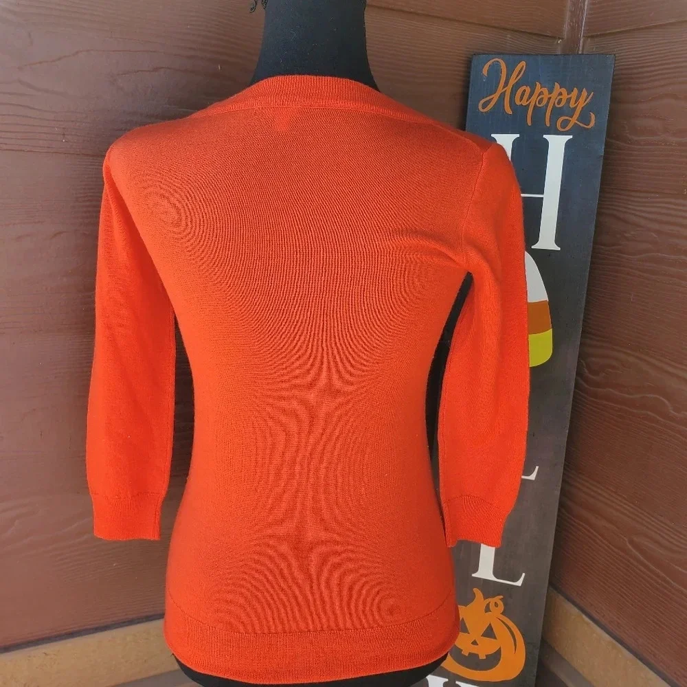 J.CREW Three-quarter Sleeve Everyday Merino Wool Crewneck Sweater Sz XS